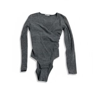 Madewell Textured Gray bodysuit